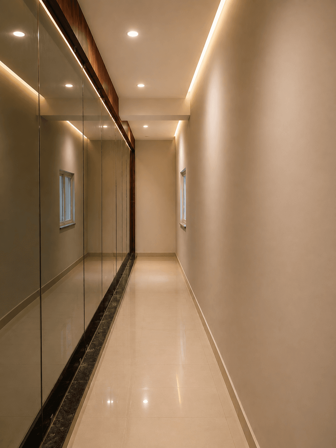 Interior corridor at The City Crown Resort