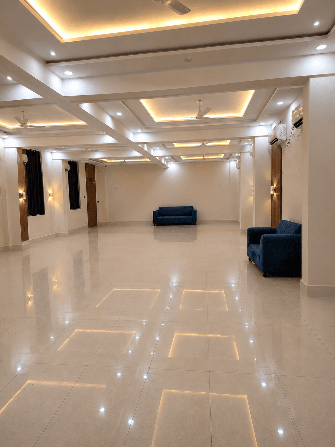 Banquet hall seating area at The City Crown Resort